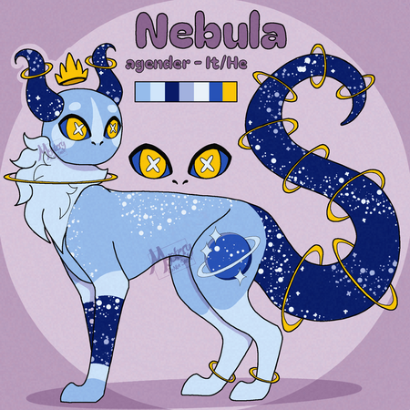 Single pose ref sheet, Simple shading, 1-2 color background