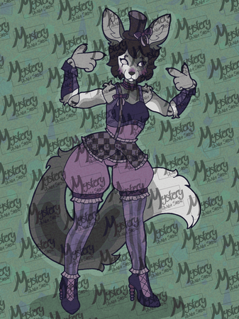 Completed Commission | Full body, Flat color, 1-2 color background